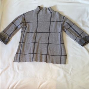 Tahari Grey Turtleneck